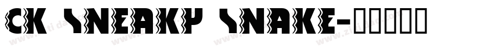 CK Sneaky Snake字体转换